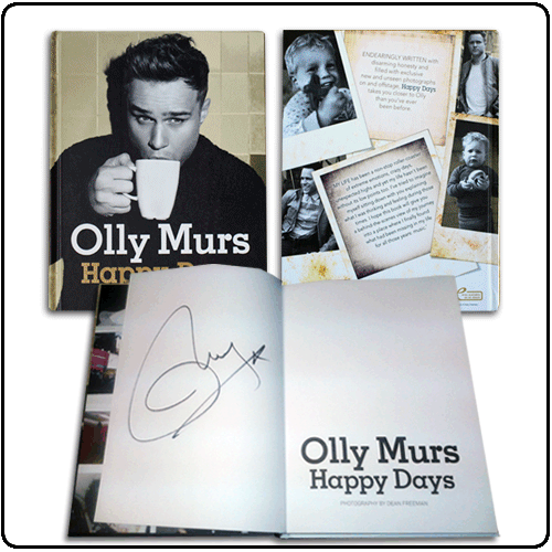 Olly Murs - Happy Days (Hardback Book) PERSONALLY AUTOGRAPHED