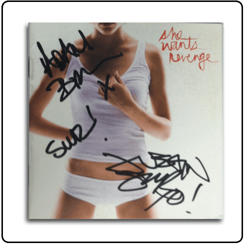 She Wants Revenge - Autographed CD Booklet