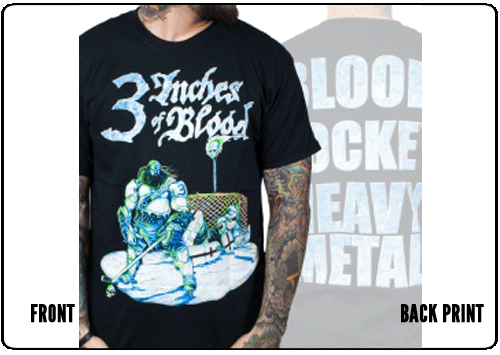 3 Inches Of Blood - Hockey (Black)