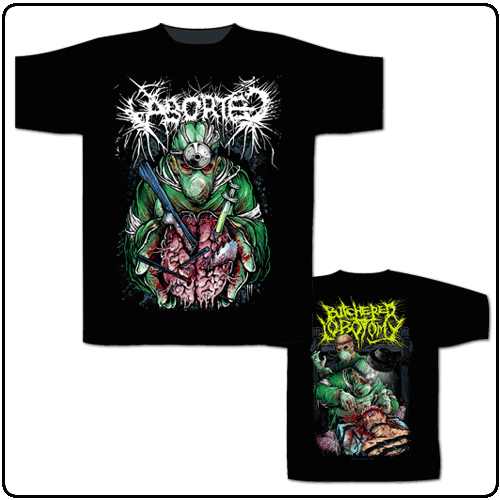 Aborted - Butchered Lobotomy Tee
