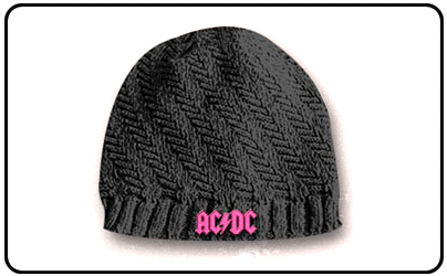 AC/DC - Girls Ribbed Knit Hat