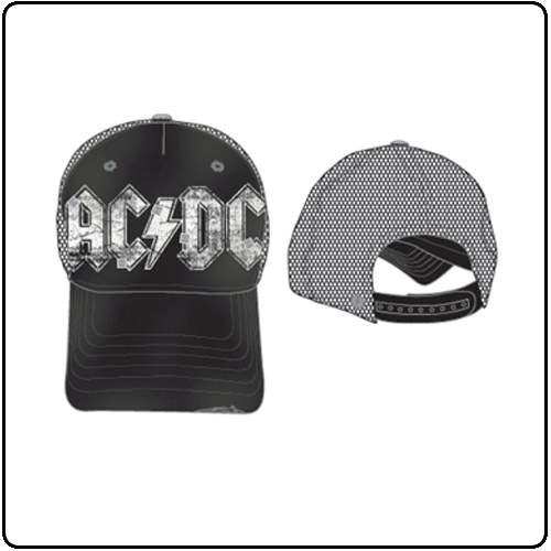 AC/DC - Black Distressed Adjustable
