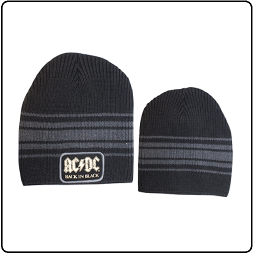 AC/DC - Black Printed Patches Stripes