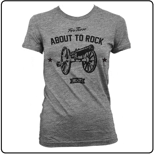 AC/DC - About to Rock -Girls (Heather Grey)