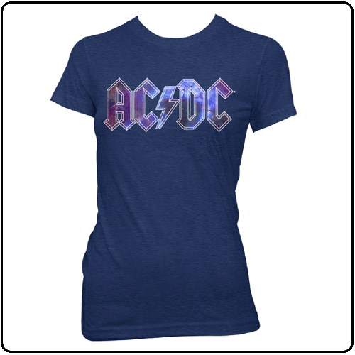 AC/DC - Navy Heather Space Logo