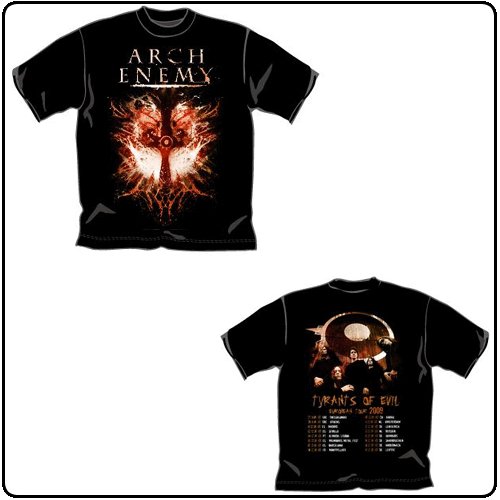 Arch Enemy - Tour 2009 Twin Skulls