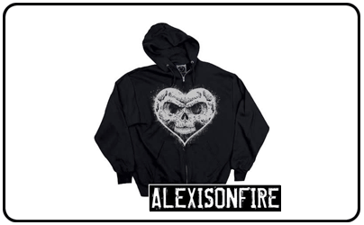 Alexisonfire | Heart / Skull zip | Hoodie | Officially Licensed Music ...