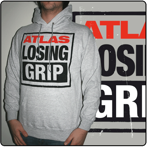 Atlas Losing Grip - Square Logo - Grey (Pull Over)