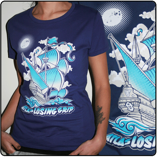Atlas Losing Grip - Ship - Navy (Girls)