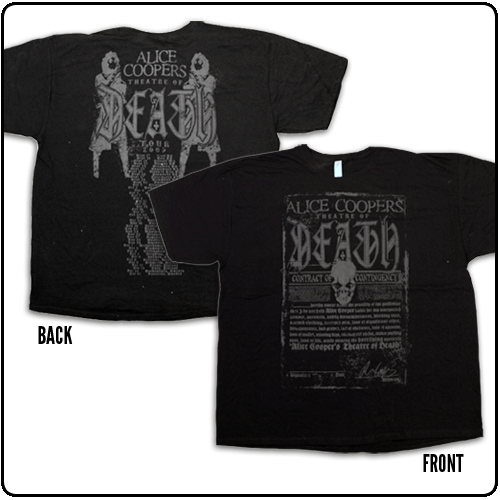 Alice Cooper - Theatre Of Death Contract - Tour 2009