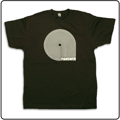 The Answer - Spiral 'A' Black