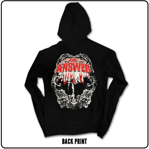The Answer - Flames BRAND NEW - pullover (Back Print)