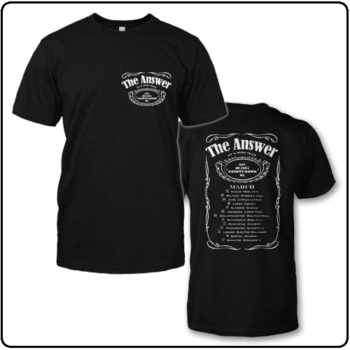 The Answer - Logo Black With Back Print