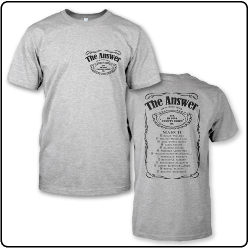 The Answer - Logo Grey With Back Print