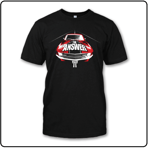 The Answer - Car Black Tee