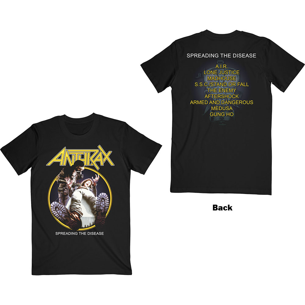 Bloonmer Mens Weekend Anthrax Logo Short Sleeve Tee 