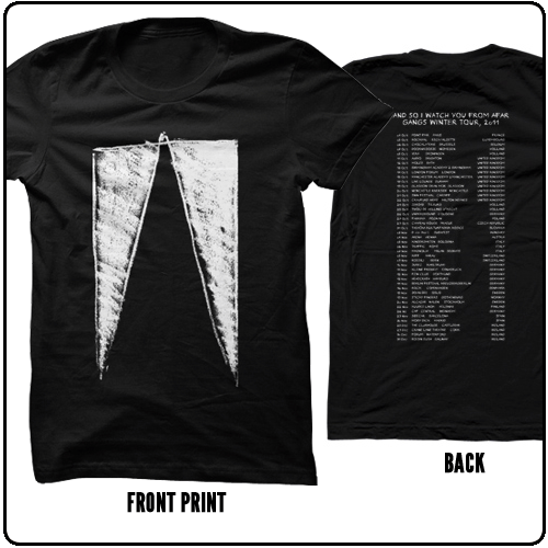 And So I Watch You From Afar - Logo With Tour Dates (Black)