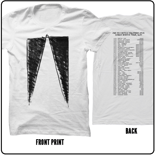 And So I Watch You From Afar - Logo With Tour Dates (White)