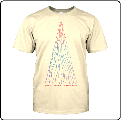 And So I Watch You From Afar - Mountains design printed on American Apparel (Butter)