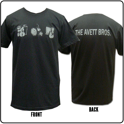 Avett Brothers - Instrument Stencil (Black)