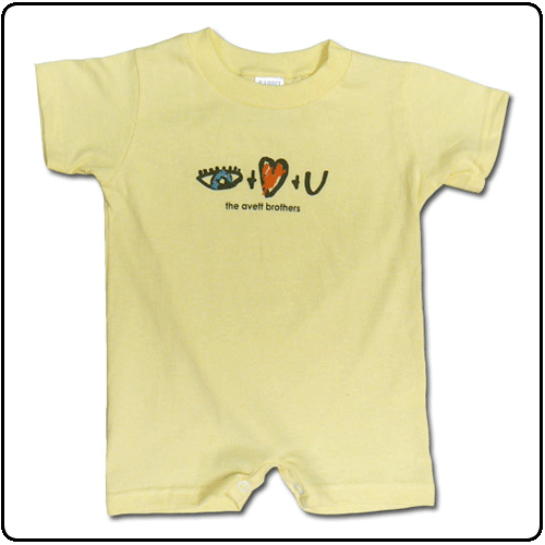 Avett Brothers - I Love You (gold) Romper