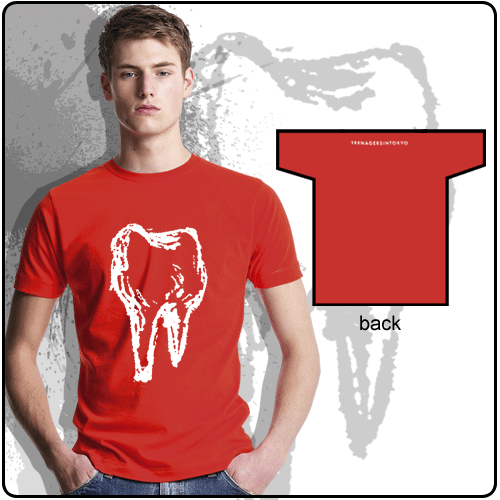 Back Yard Recordings - Teenagers In Tokyo - Tooth (White/Red)