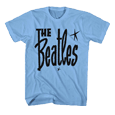 Beatles : Light blue Retro Star Logo