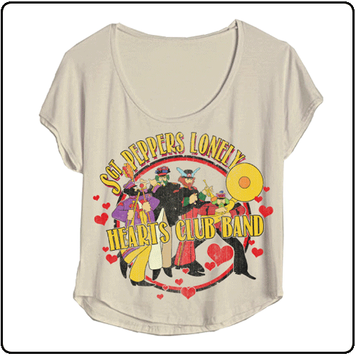 Beatles - Loney Hearts Band - Natural Dolman T-Shirt