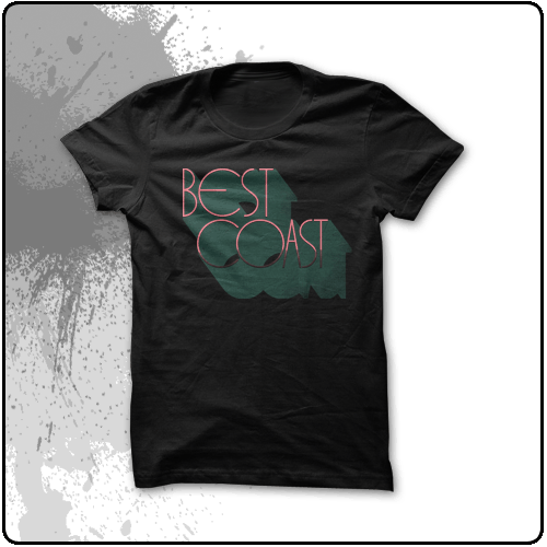 Best Coast - Retro Text - Girls (Black)