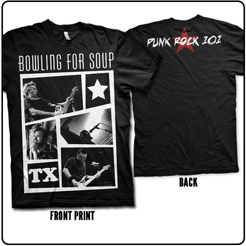 Bowling For Soup - Montage - Black (punk rock 101 back print)