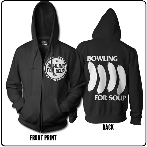 Bowling For Soup - Wena Flag - Black (Zip)