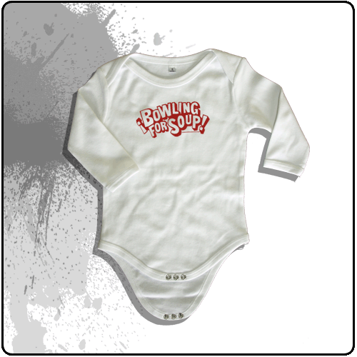 Bowling For Soup - SALE PRICE Logo Babygrow (White)