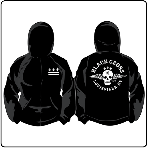 Black Cross - Skull (Zip)