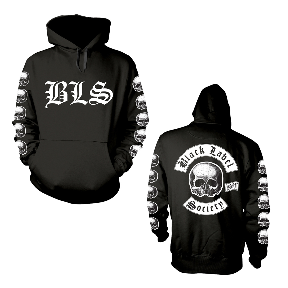 NEW & OFFICIAL! Black Black Label Society 'Logo' Pull Over Hoodie 