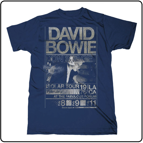 David Bowie - Isolar Tour 1976 - Navy Slim Fit (XXL Only)