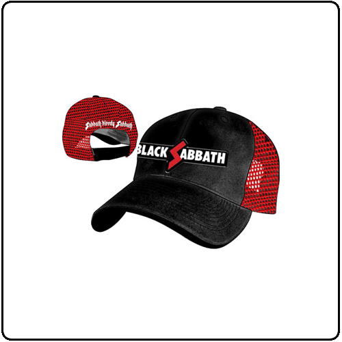 Black Sabbath - Red Black Truck Cap