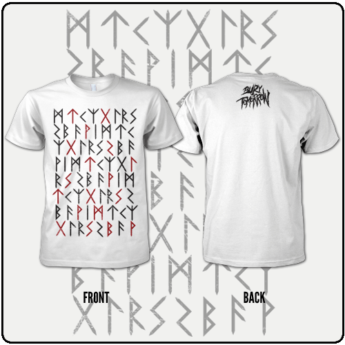 Bury Tomorrow - Runes Symbols (White)