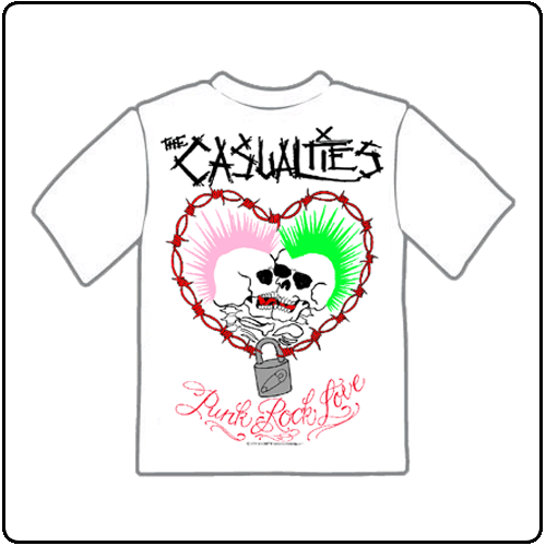 The Casualties - Punk Rock Love (White)