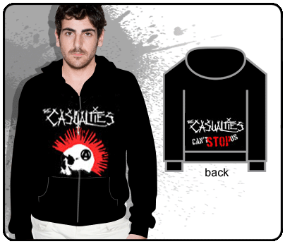 The Casualties - Mohawk Skull (Zip)