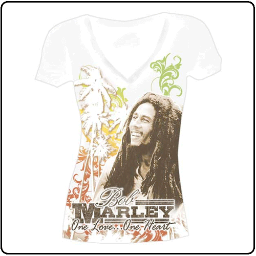Catch A Fire - One Heart V Neck