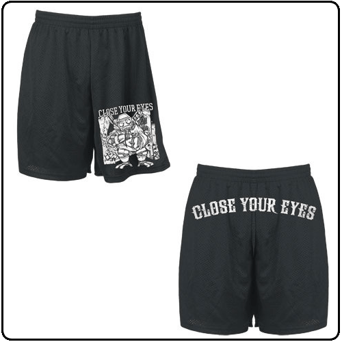 Close Your Eyes - 90s Hardcore (Gym Shorts)