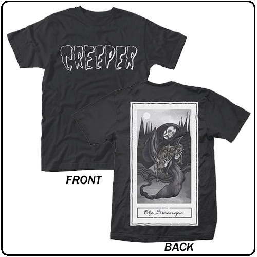Official Creeper Death Card T Shirt Horror Punk Band Music Merch The Stranger Al