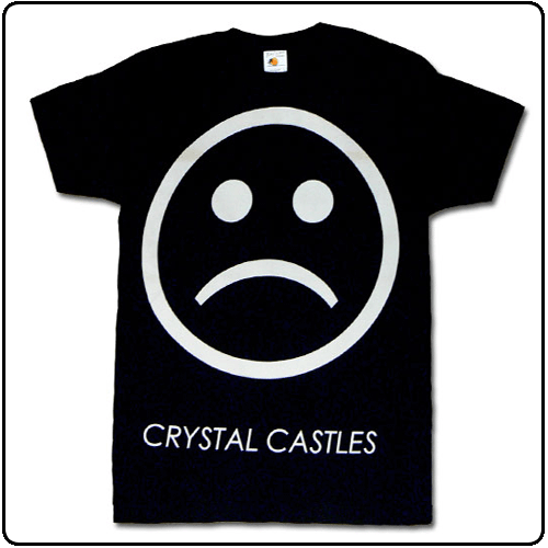 Crystal Castles - Sad Face On Black
