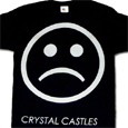 Crystal Castles : Sad Face On Black