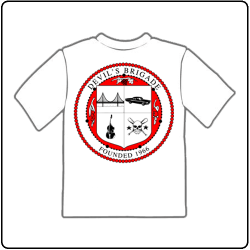 Devils Brigade - Crest Logo (White)