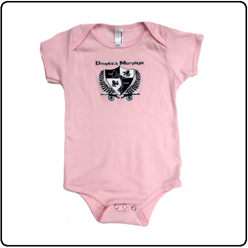 Dropkick Murphys - Crest Onesie Pink
