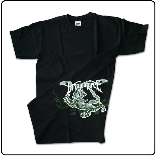 Dragonforce - Dragon (Mens Black Side Print) SALE