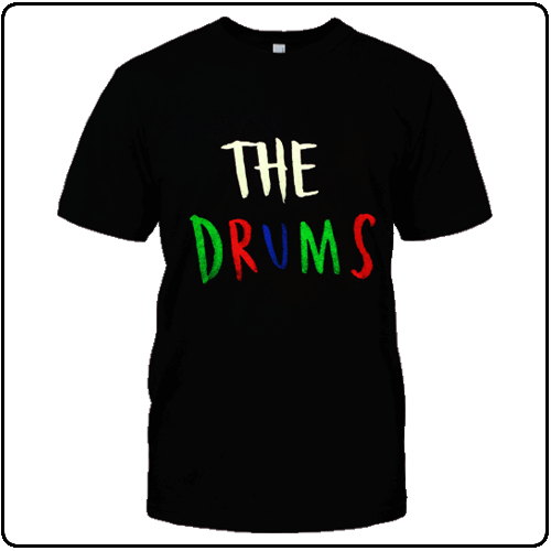 The Drums - Multi-coloured Text