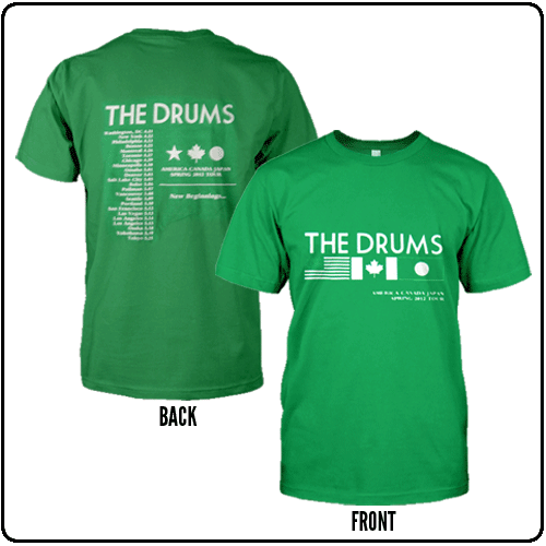 The Drums - America Canada japan Tour Green