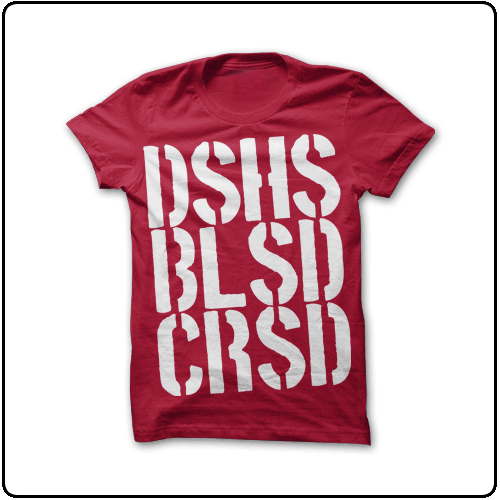 Devil Sold His Soul - DSHSBLSD Jumbo Print (Red)